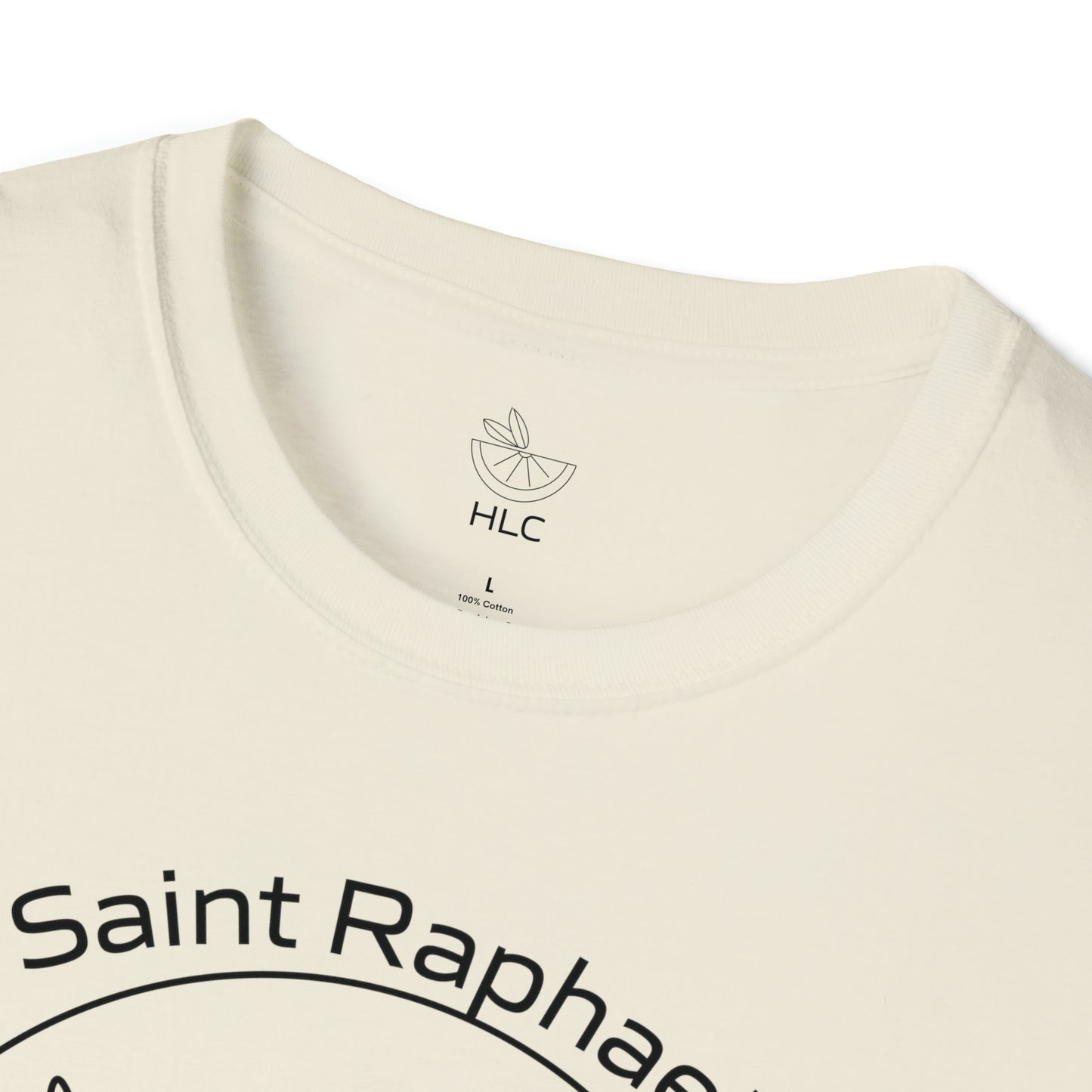 Archangel Saint Raphael w/ prayer Unisex Softstyle T-Shirt