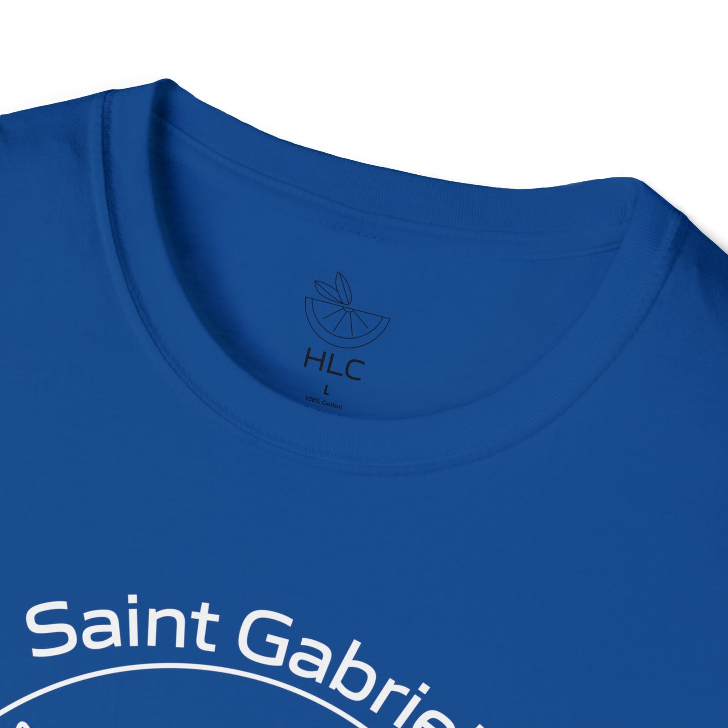 Saint Gabriel Art w/ prayer Unisex Softstyle T-Shirt