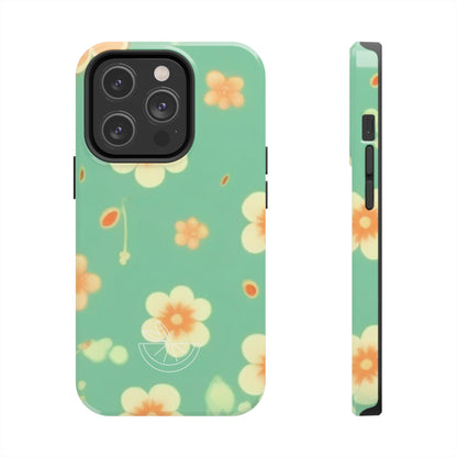 Vintage Coral flowers Tough Phone Cases