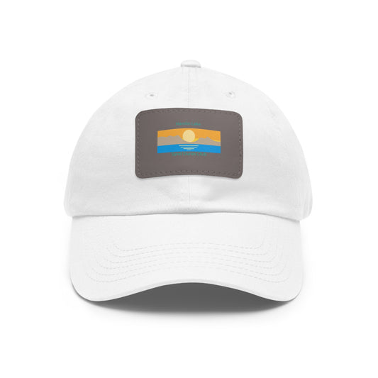 Hamlin Lake Sand Dunes Club Dad Hat with Leather Patch (Rectangle)