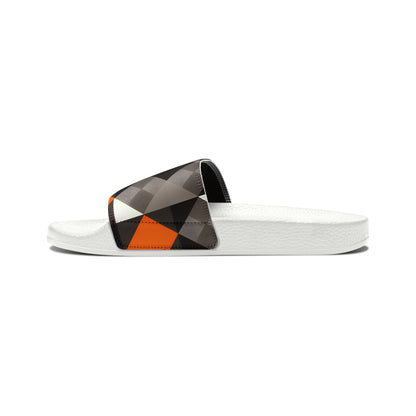 Orioles Fan Geo Print Youth PU Slide Sandals