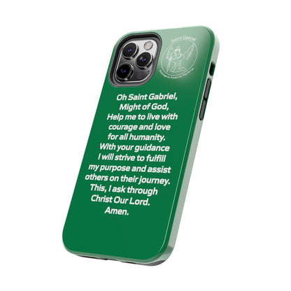 Saint Gabriel Prayer Design Tough Phone Cases