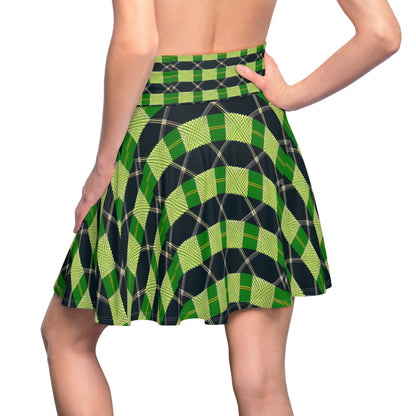 Irish Plaid Skater Skirt (AOP)