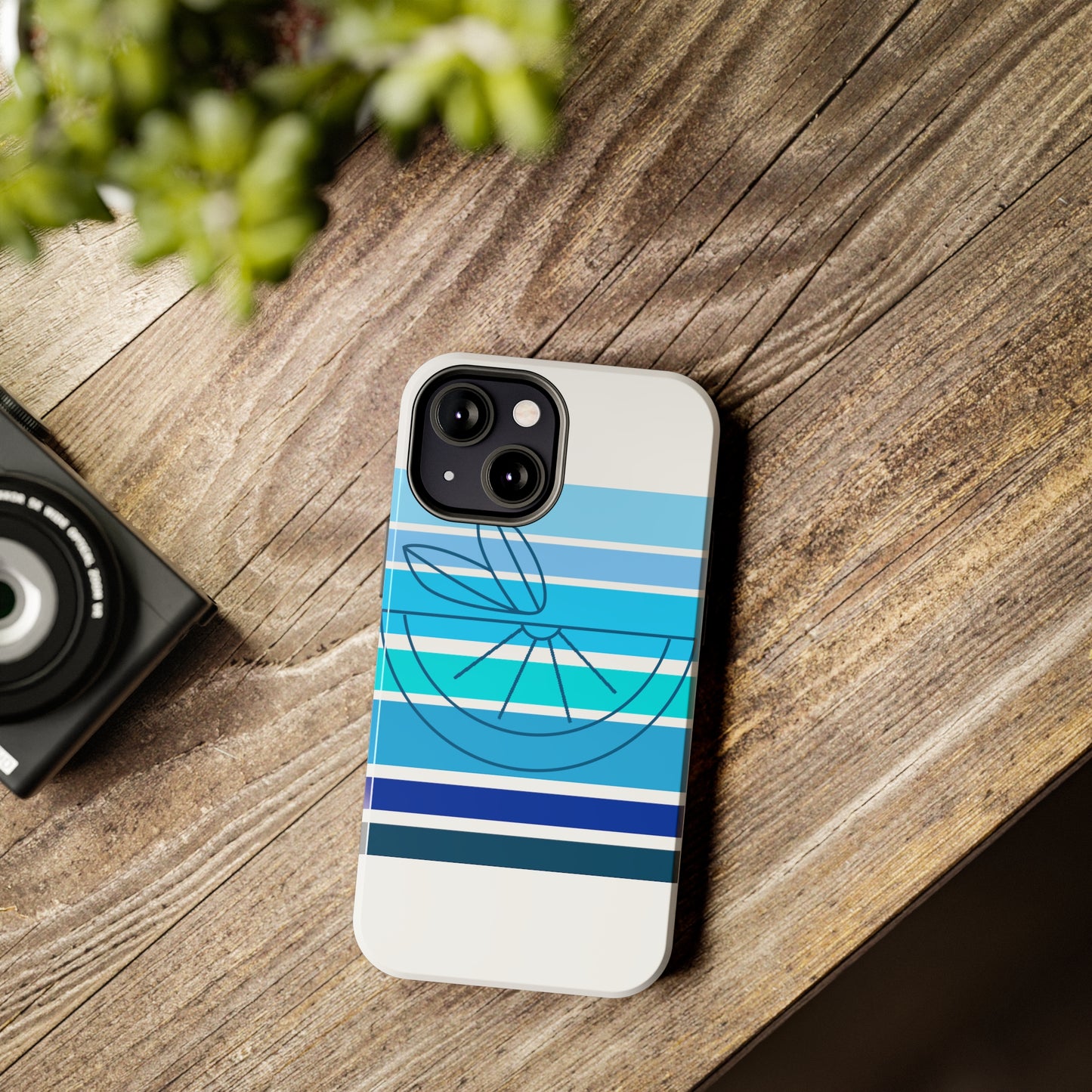 HLC Blue Stripes Tough Phone Cases