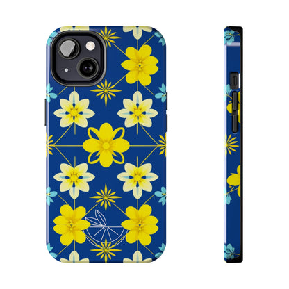 Vintage Yellow Flowers Tough Phone Cases