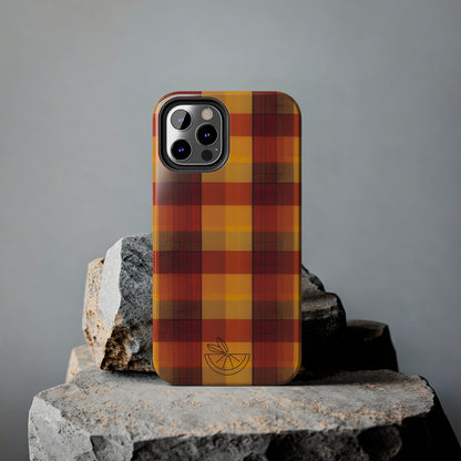 Vintage Fall Plaid HLC Tough Phone Cases