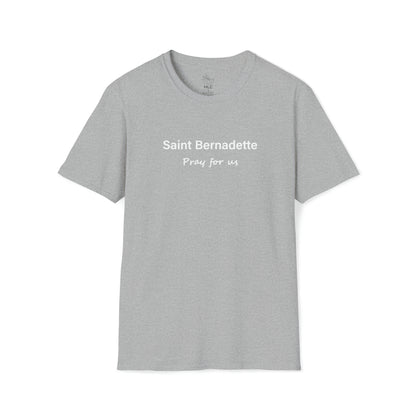 Saint Bernadette Pray for Us Unisex Softstyle T-Shirt