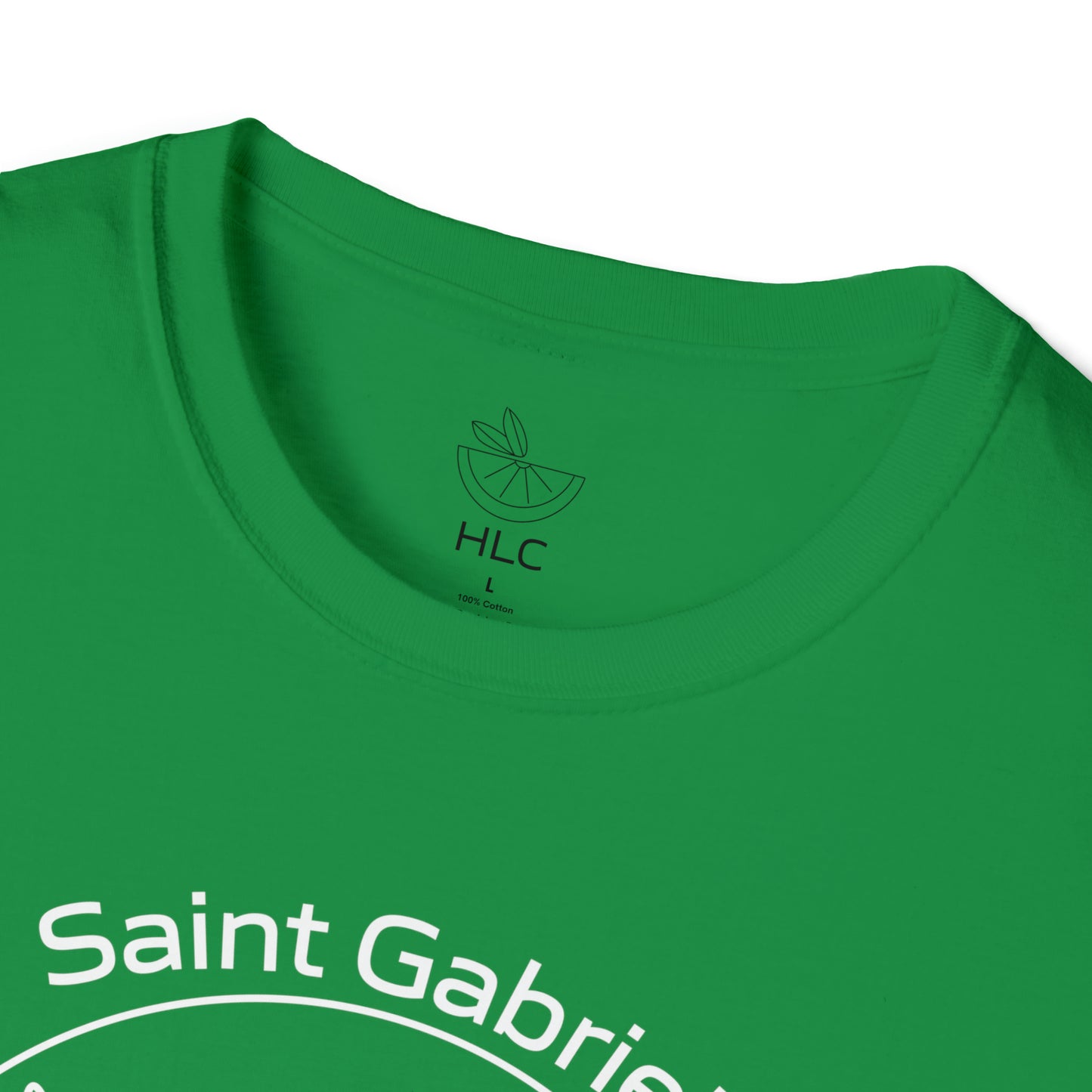 Saint Gabriel Art w/ prayer Unisex Softstyle T-Shirt