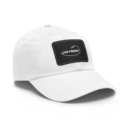 Fresh Coast Fishing Co. LIVE FRESH Hat with Leather Patch (Rectangle)