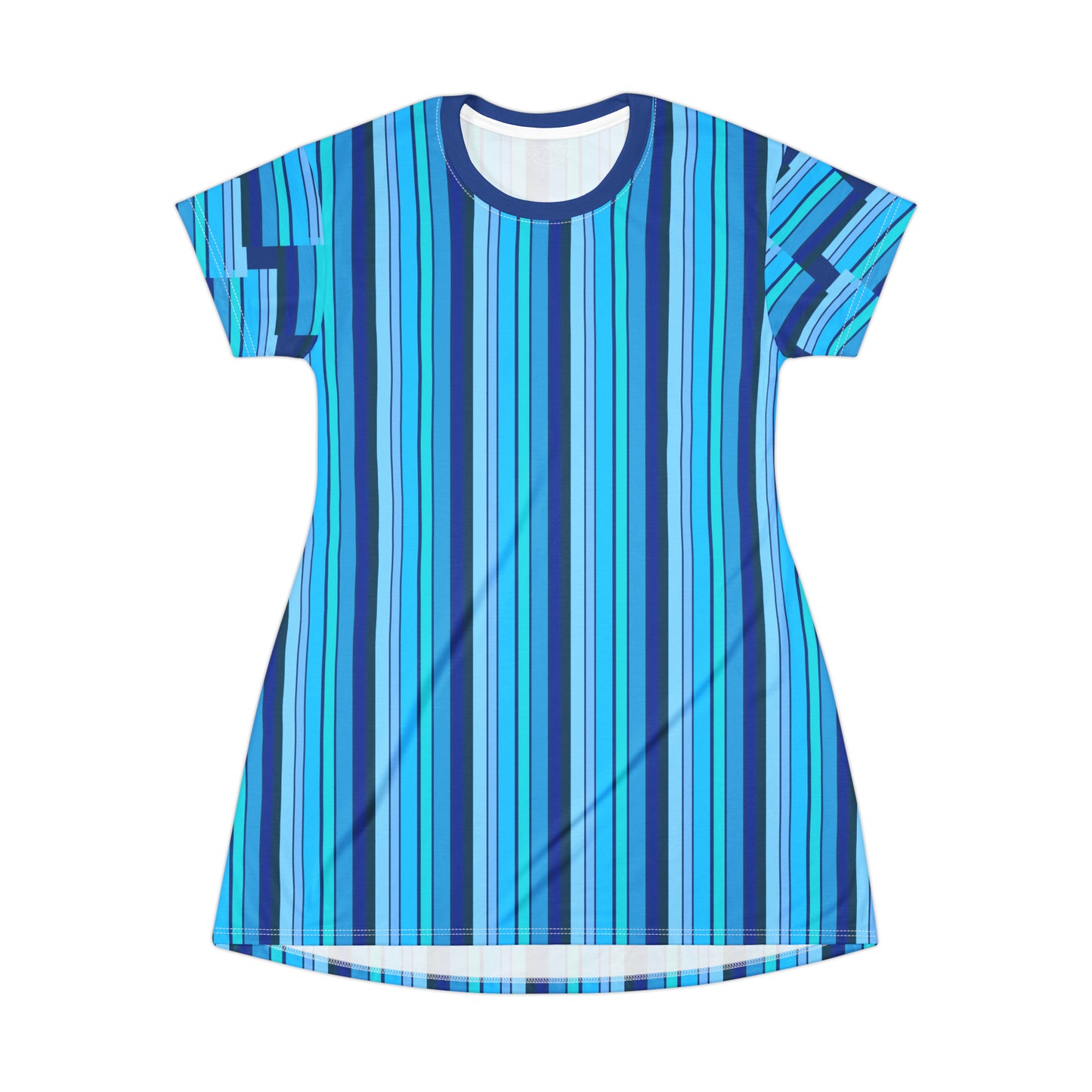 HLC Blue Stripes T-Shirt Dress (AOP)