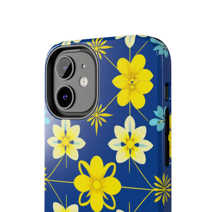 Vintage Yellow Flowers Tough Phone Cases