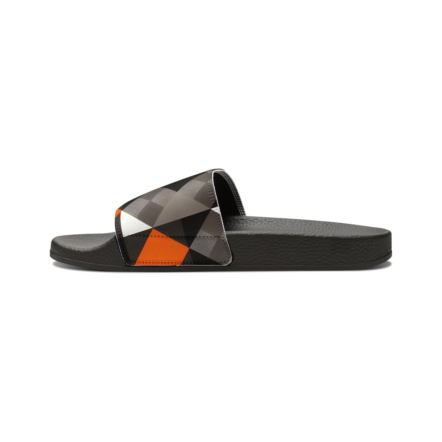 Orioles Fan Geo Print Youth PU Slide Sandals