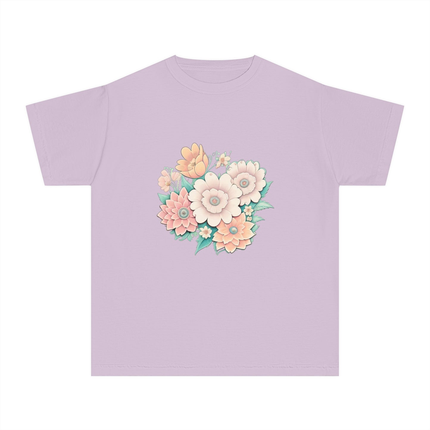 Hail Mary Prayer/Flowers Youth Midweight Tee