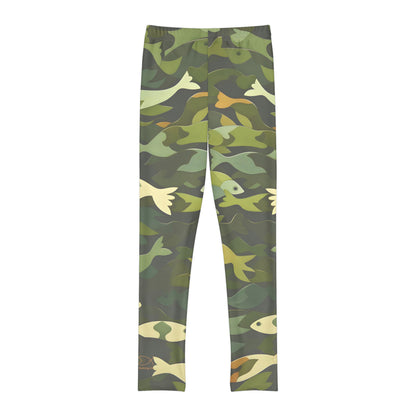 FCF Co. Fish Camo Youth Full-Length Leggings (AOP)