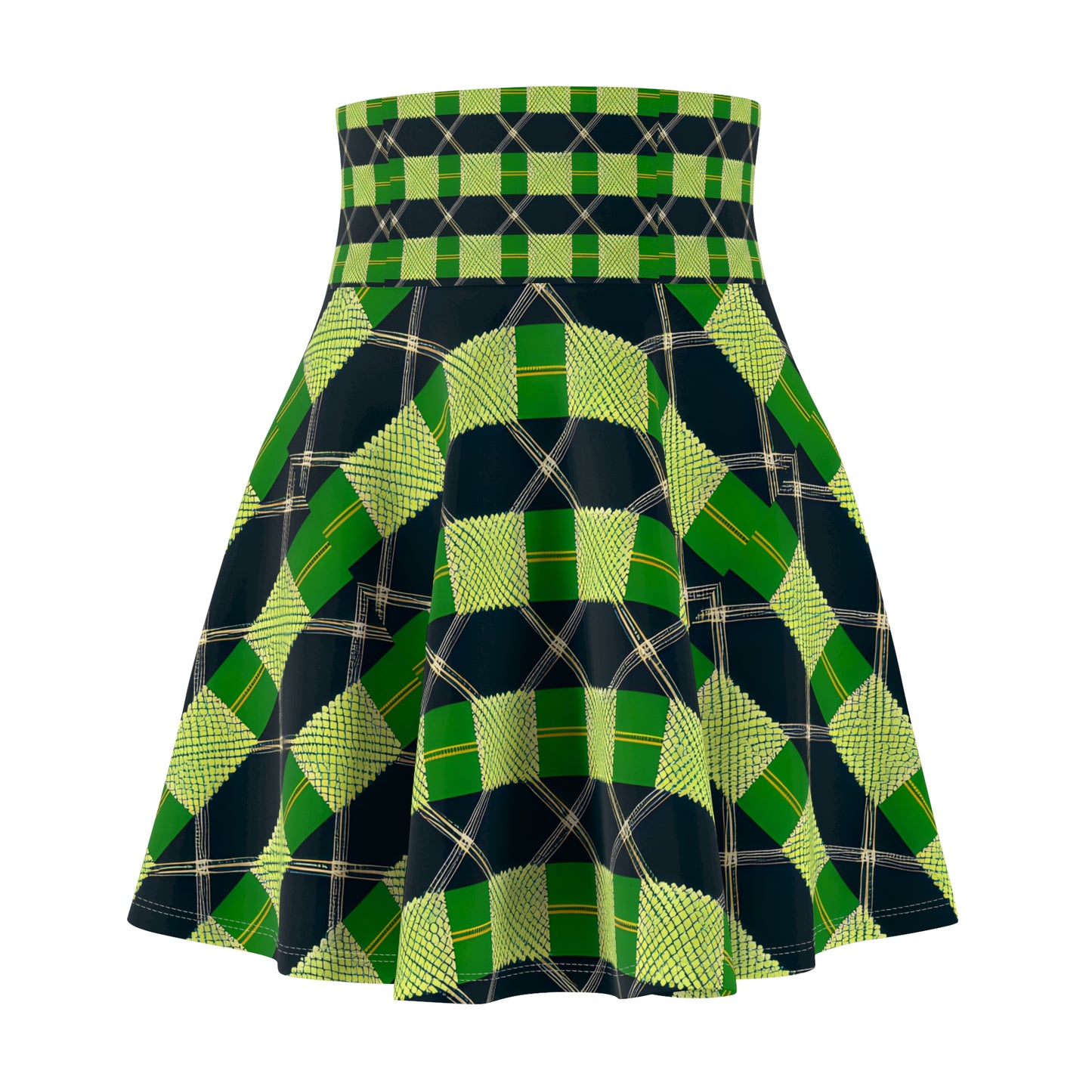 Irish Plaid Skater Skirt (AOP)