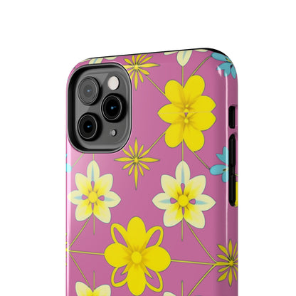 Vintage Yellow Flowers Tough Phone Cases