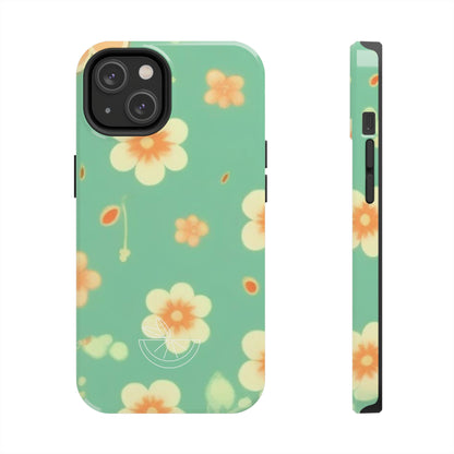 Vintage Coral flowers Tough Phone Cases