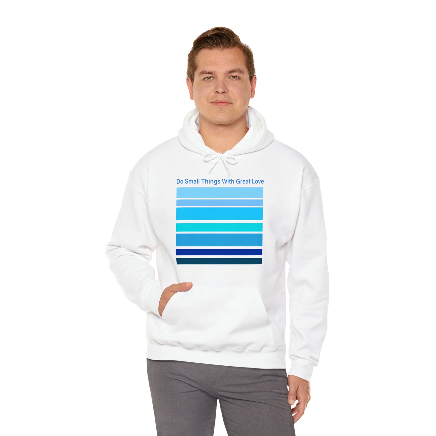 HLC Blue Stripes Unisex Heavy Blend™ Hooded Sweatshirt