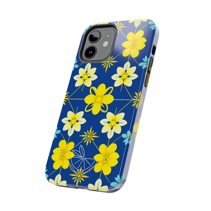 Vintage Yellow Flowers Tough Phone Cases