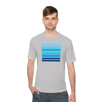 HLC Blue Stripes Unisex Moisture Wicking Tee