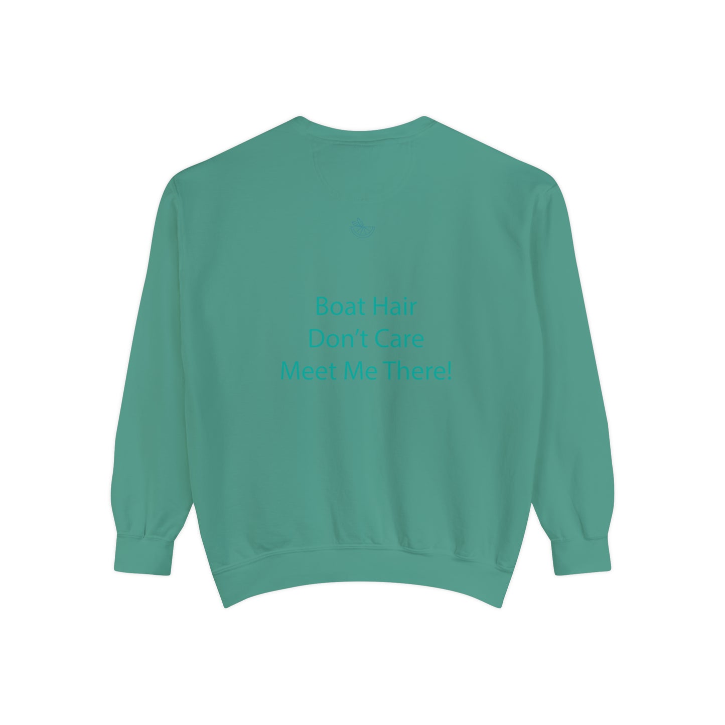 Hamlin Lake Sand Dunes Club w back quote Unisex Garment-Dyed Sweatshirt