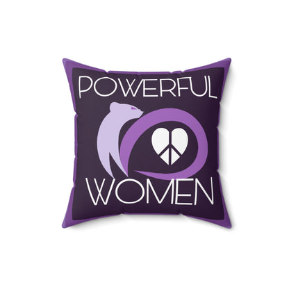 Peace Love PDUB Spun Polyester Square Pillow