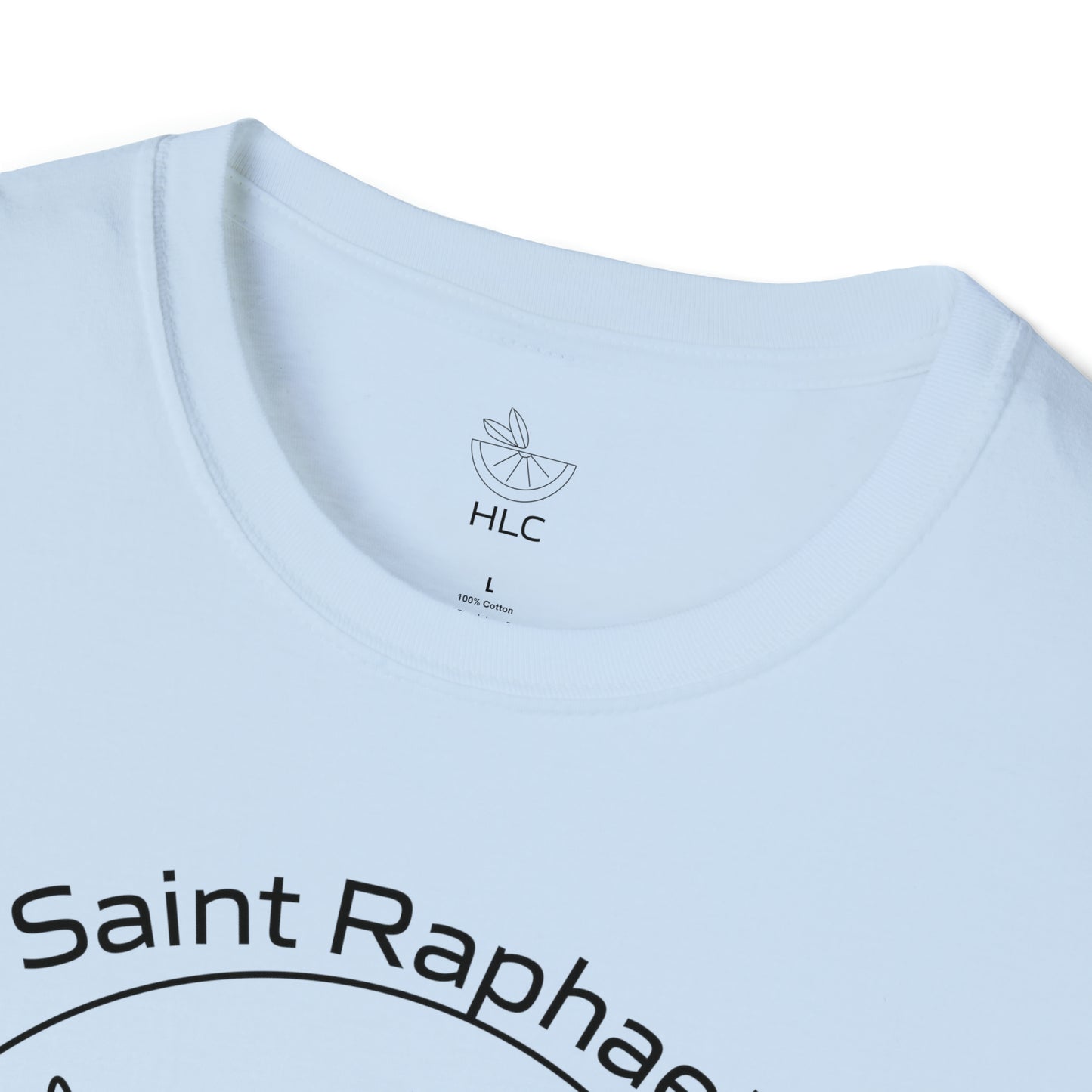 Archangel Saint Raphael w/ prayer Unisex Softstyle T-Shirt