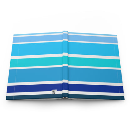 HLC Blue Stripes Hardcover Journal Matte