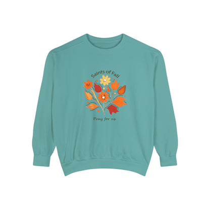 Saints of Fall Unisex Garment-Dyed Sweatshirt