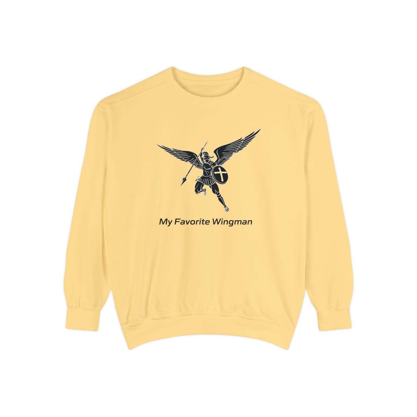 Archangel Saint Michael Unisex Garment-Dyed Sweatshirt