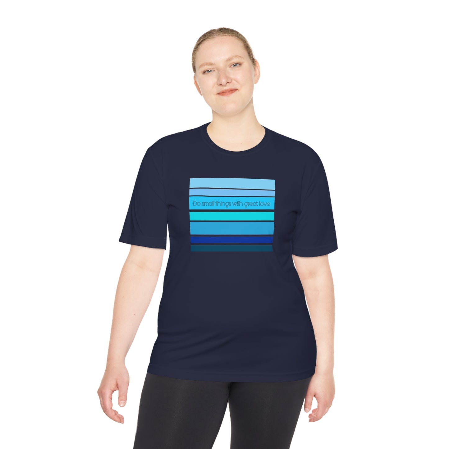 HLC Blue Stripes Unisex Moisture Wicking Tee