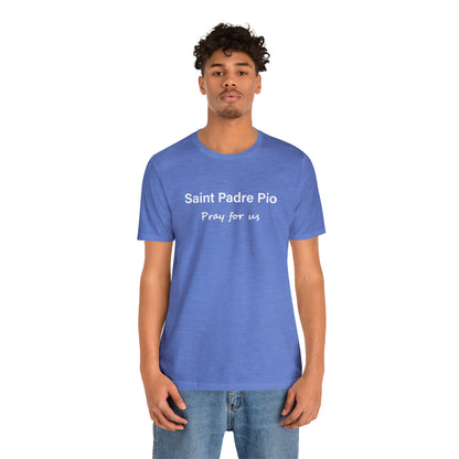 Saint Padre Pio Unisex Jersey Short Sleeve Tee