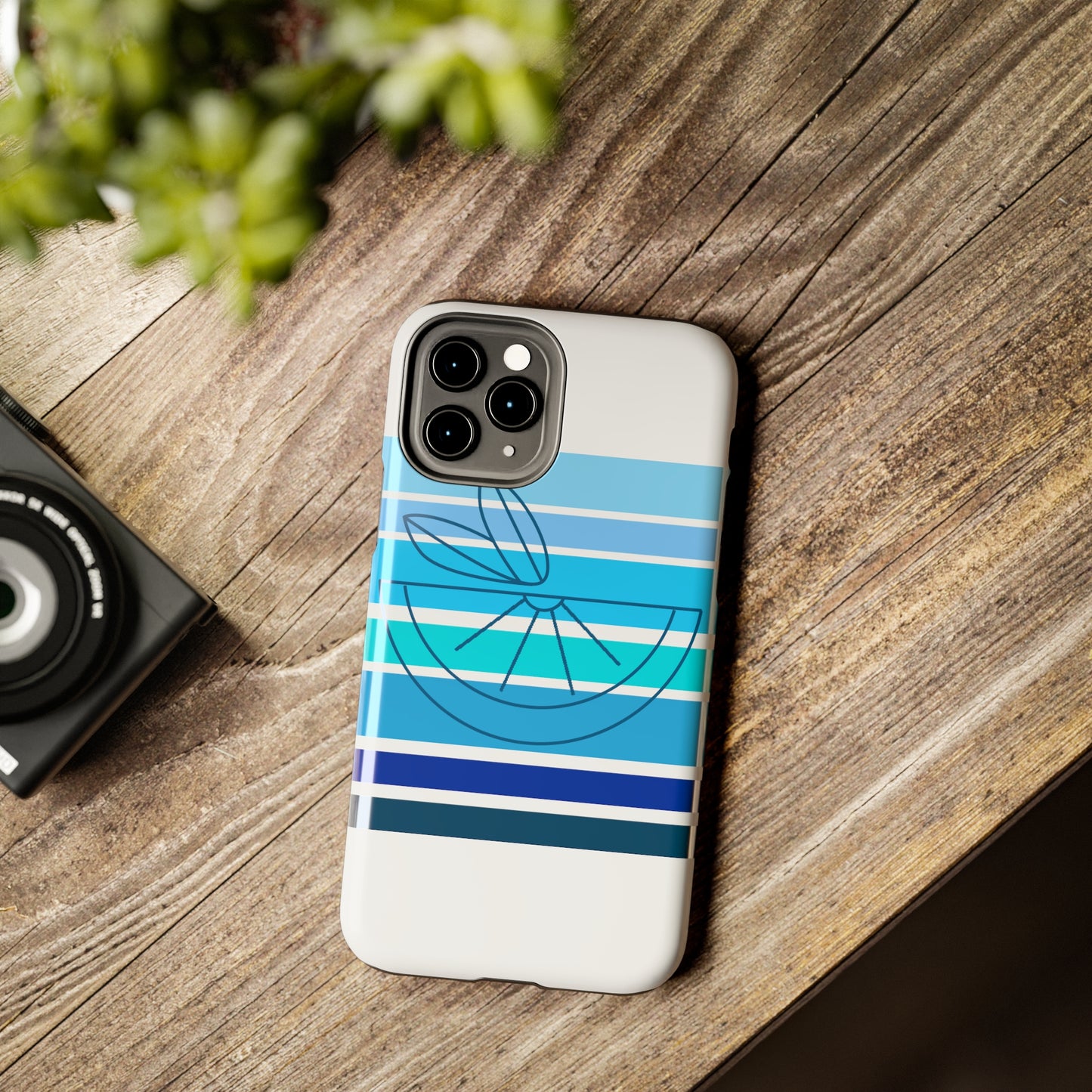 HLC Blue Stripes Tough Phone Cases