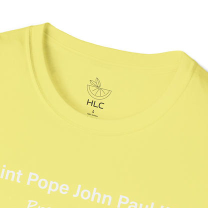 Saint Pope John Paul II Pray for Us Unisex Softstyle T-Shirt