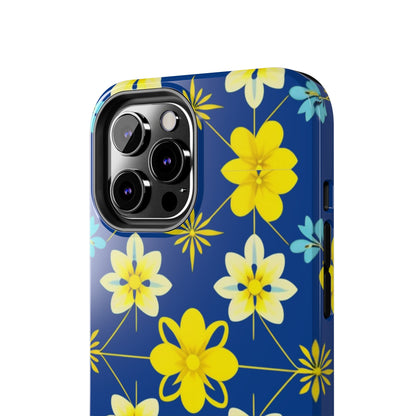 Vintage Yellow Flowers Tough Phone Cases