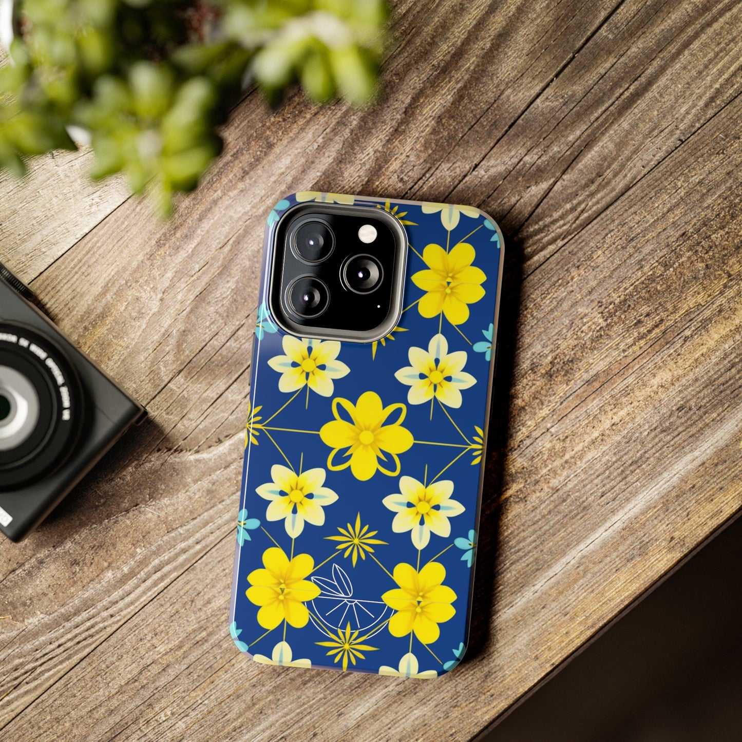 Vintage Yellow Flowers Tough Phone Cases