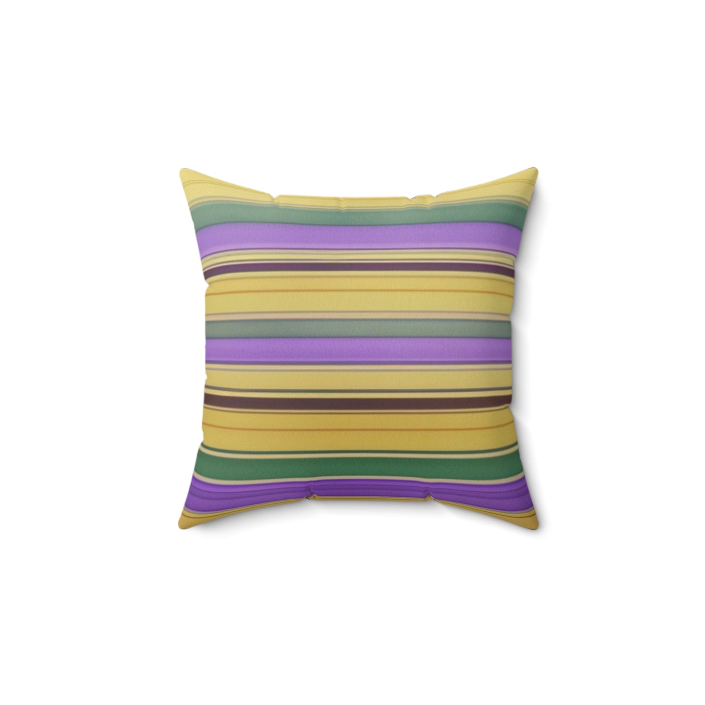 Peace Love PDUB Stripes Spun Polyester Square Pillow