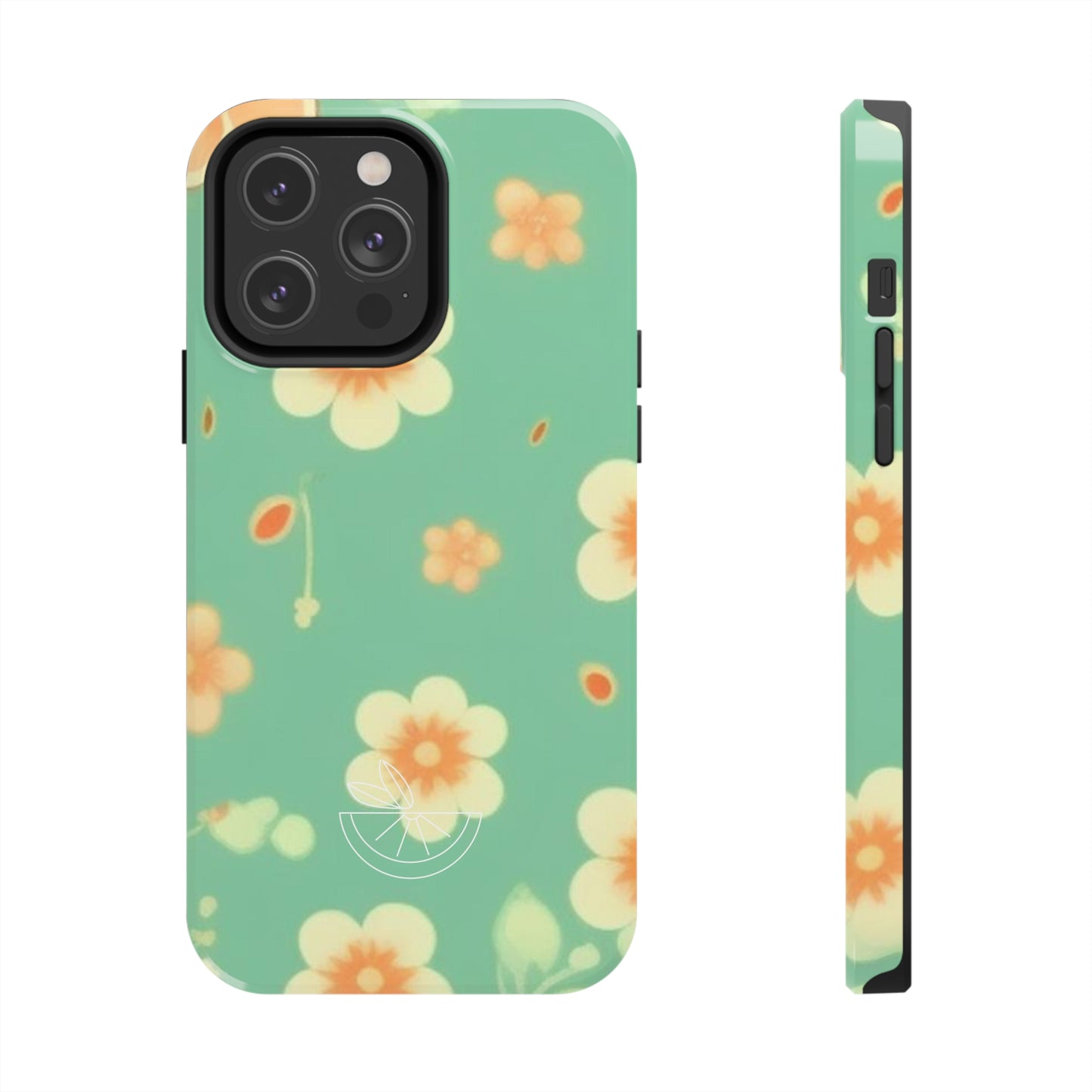 Vintage Coral flowers Tough Phone Cases