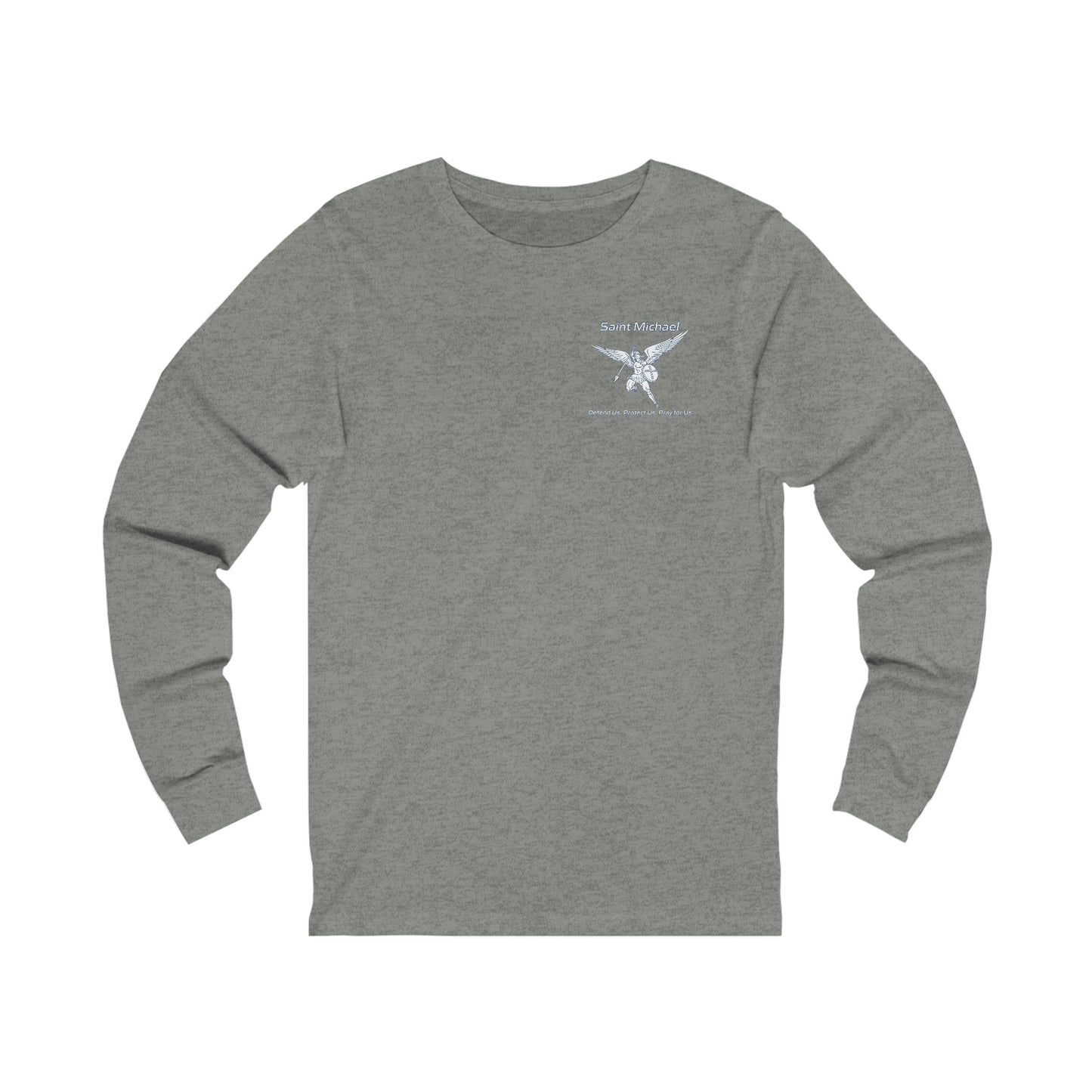 Archangel Saint Michael w/prayer  Unisex Jersey Long Sleeve Tee