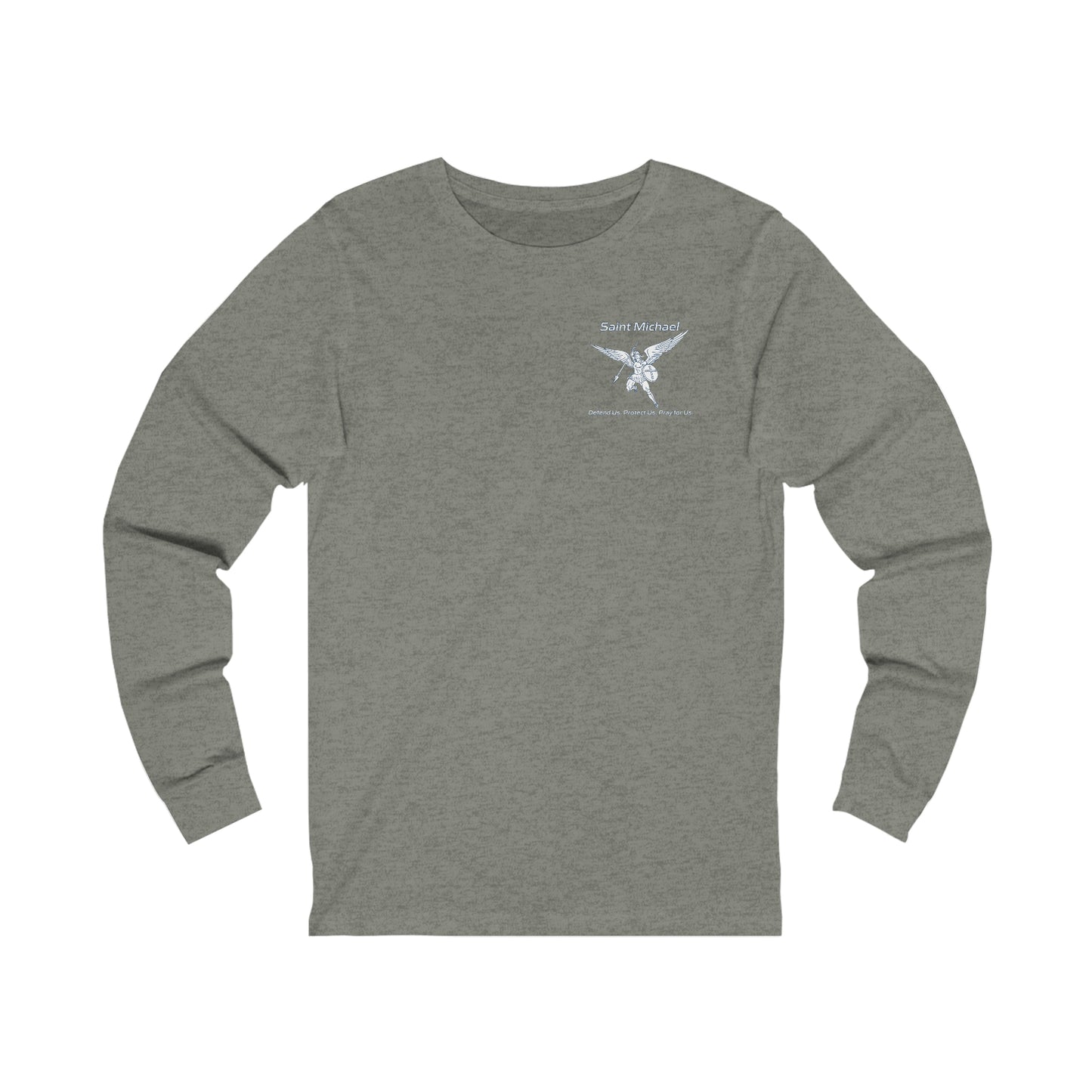 Archangel Saint Michael w/prayer  Unisex Jersey Long Sleeve Tee