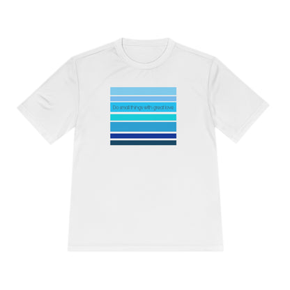 HLC Blue Stripes Unisex Moisture Wicking Tee