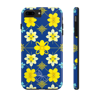 Vintage Yellow Flowers Tough Phone Cases