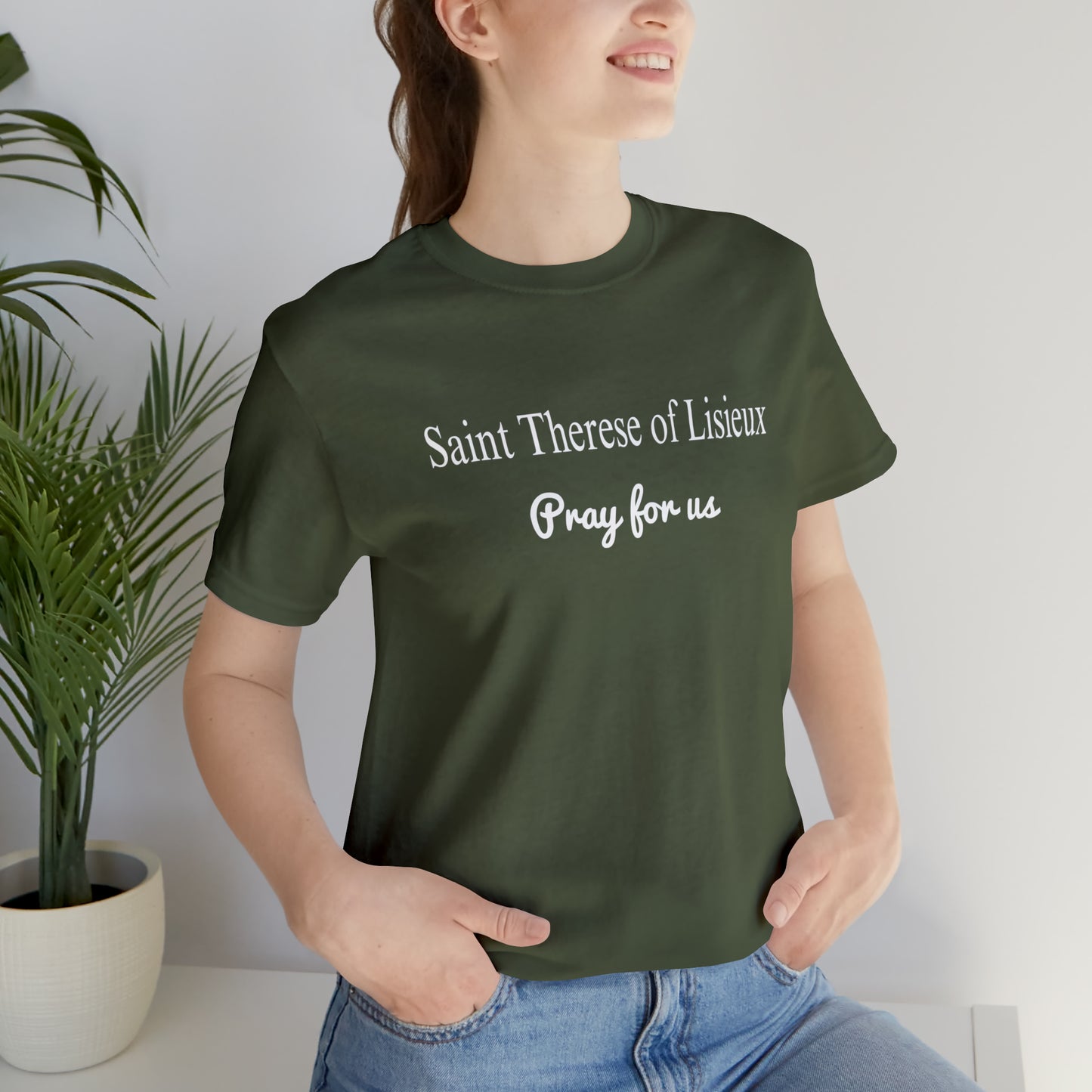 Saint Therese of Lisieux Unisex Jersey Short Sleeve Tee