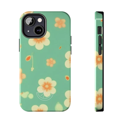 Vintage Coral flowers Tough Phone Cases