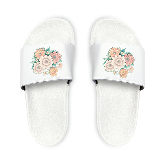 Mary Flowers Youth PU Slide Sandals