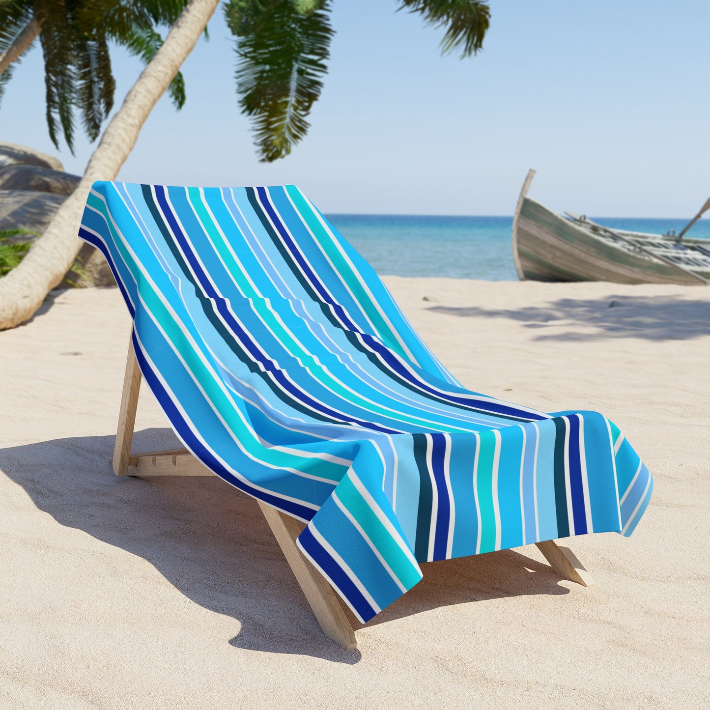 HLC Blue Stripes Beach Towel