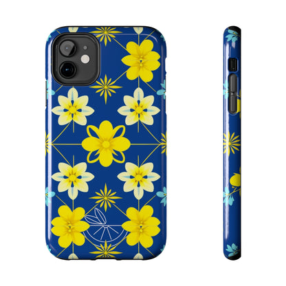 Vintage Yellow Flowers Tough Phone Cases