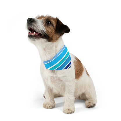 HLC Blue Stripes Pet Bandana Collar