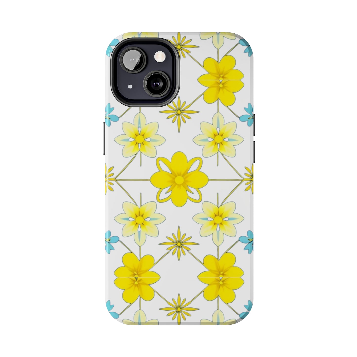 Vintage Yellow Flowers Tough Phone Cases