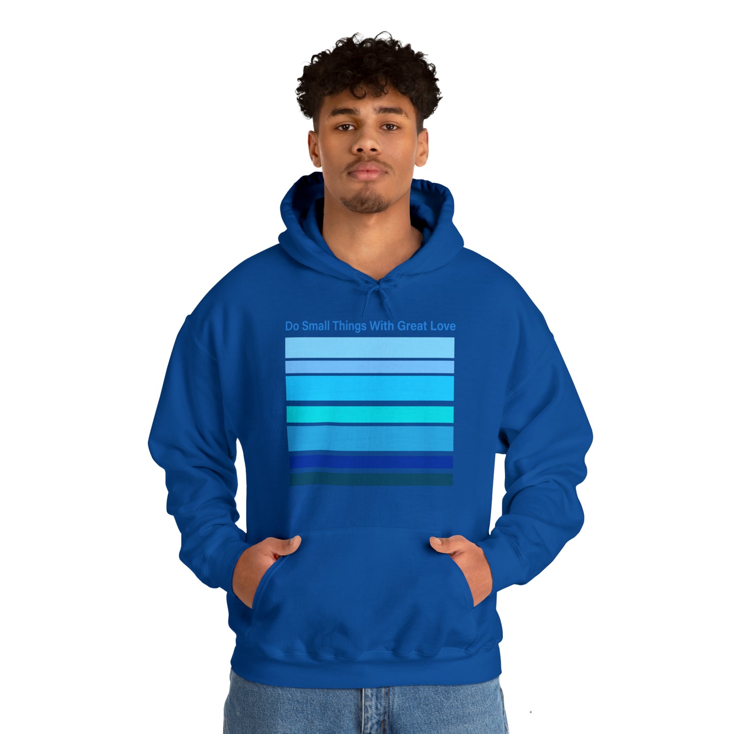 HLC Blue Stripes Unisex Heavy Blend™ Hooded Sweatshirt